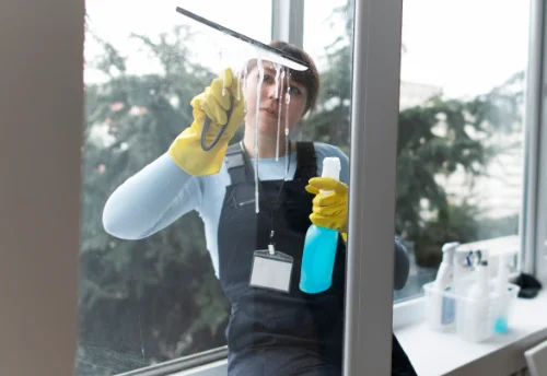Nettoyage de vitres intérieures et extérieures à Ligré